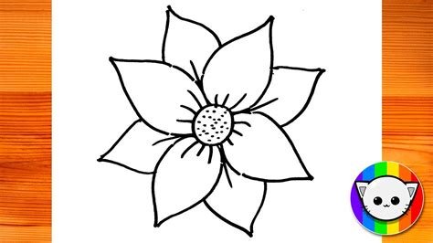 How to draw a fantastic flower very easy .